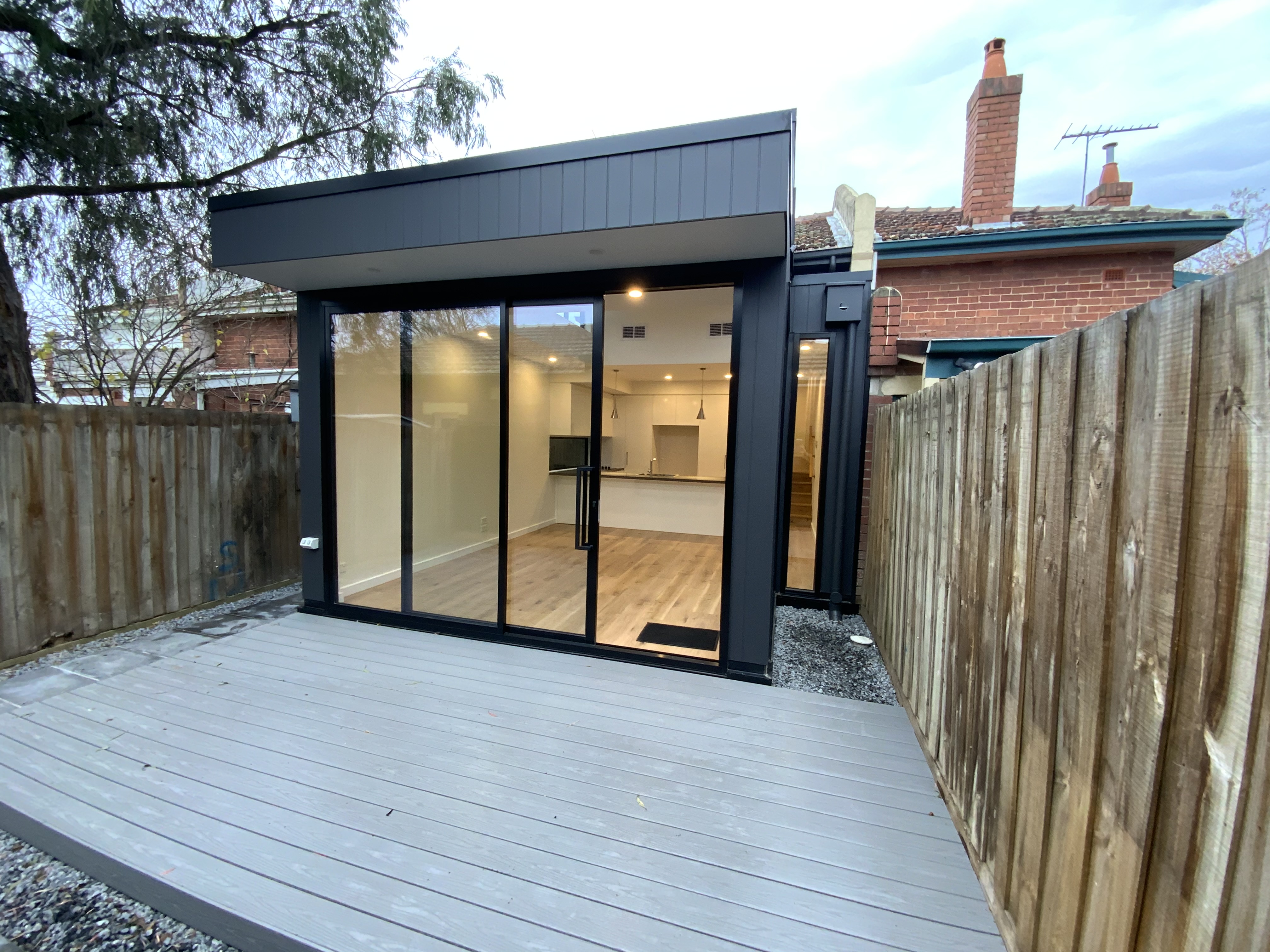 Rear extension and deck — completed project by Catoggio Homes